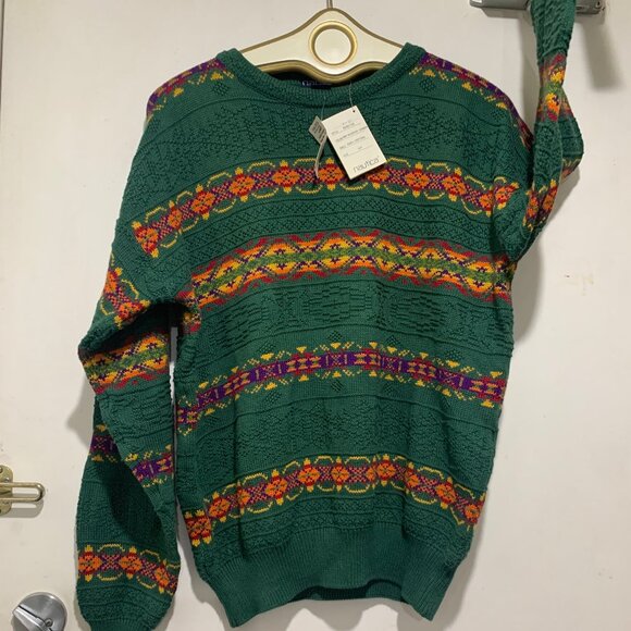 NEW NAUTICA COTTON KNIT CREWNECK SWEATER PATTERN SIZE S - Picture 6 of 9